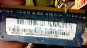 Vendo memoria Ram 1Gb para pc portatil