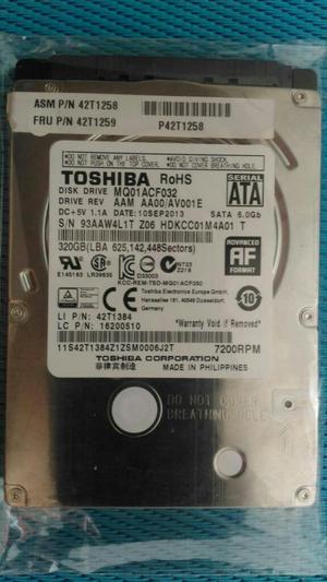 Disco Duro Portatil Toshiba 320 Gb r