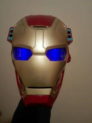 Mascara Iron Man Alumbra Habla Y Dispara