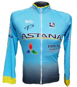 Jersey De Ciclismo Astana Proteam/ Zul Celeste
