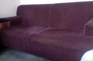 SOFA EN PANA VINO TINTO