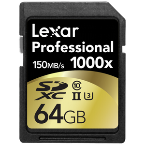 Memoria SD Lexar de 64 GB