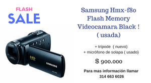 Samsung Hmxf80 Flash Memory Videocamara Black !