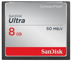 Sandisk Ultra 8gb Compact Flash Memory Card Speed !