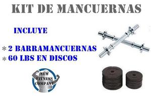 Kit De Mancuernas MAS OBSEQUIO: 2 Barra Mancuernas mas 60