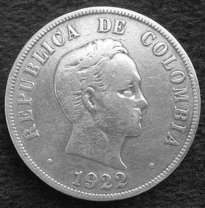 Moneda Colombia 50 Centavos  Mint Philadelhia