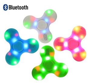 Spinner Antiestres Parlante Bluetooth Música Luz Led