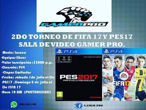 2do Torneo Fifa 17 Y Pes 17, Gamer Pro