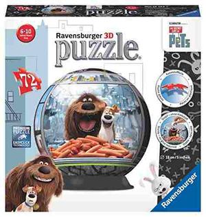 Ravensburger La Vida Secreta De Las Mascotas 3d Ball Puzzle
