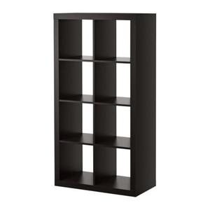 Ikea Kallax Librería Divider Cube Display, Negro-marrón