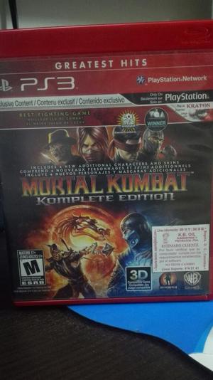 Mortal Kombat Komplete Edition para Ps3