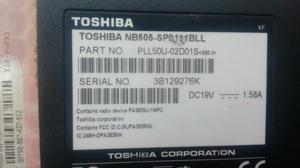 Partes Portatil Toshiba Nb505