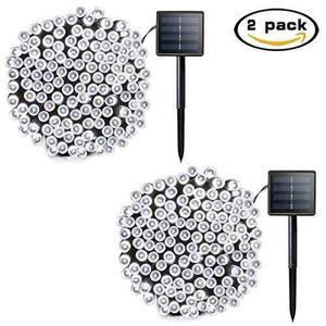 Lalapao Solares Luces De Cadena 2 Pack 72ft 22m 200 Led 8 M