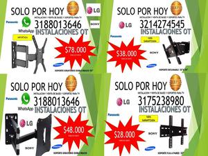 VENTAS E INSTALACION DE BASES SOPORTES PARA TV DE TODAS LAS