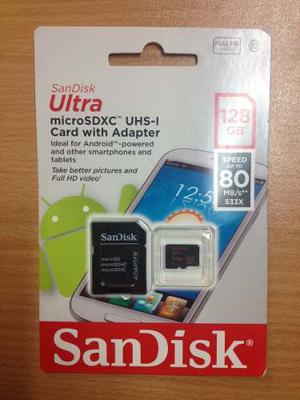 Memoria Micro Sd Xc Sandisk 128gb Ultra 80mb/s Original