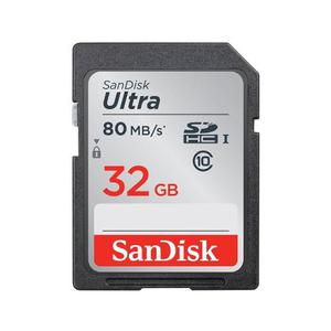 Sandisk Ultra, Tarjeta Sdhc De 32gb Uhs-i / C10 Hasta 80mb/s