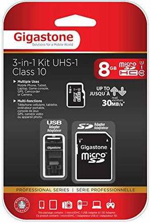 Tarjeta De Memoria Gigastone 3in1 16gb Microsd Kit