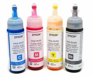 Tinta Original Epson X 4 Botellas De 40ml