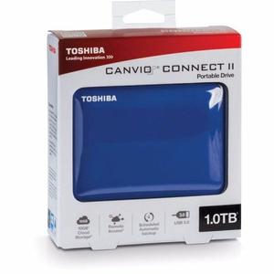 Disco Externo Toshiba Canvio Connect Ii Usb 3.0 1tb Azul