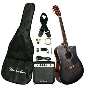 Glen Burton Ga204bco-bk Acoustic Electric Cutaway Guitarr...