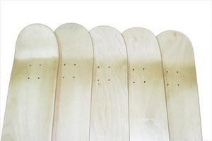 5 Nuevo 8.0 Natural Maple Skateboard En Blanco Cubiertas