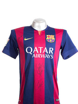 Camiseta original y autografiada de Lionel Messi