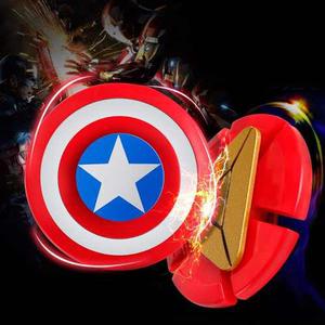 Fidget Spinner Avengers Capitan America + Iron Man Metálico