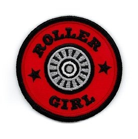 Roller Girl - Round Roller Skate Wheel Logo - 3 !
