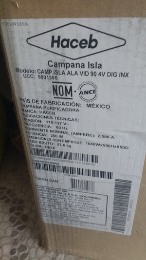 Campana Extractora Nueva Marca Haceb 90cm Nueva