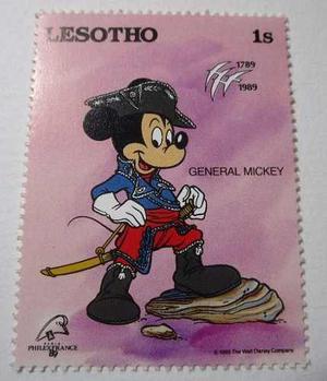 Lesotho General Mickey Disney Estampilla L30