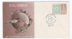 Sobre Primer Dia Estampilla Union Postal Internacional