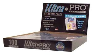 Ultra Pro 3 Pocket For 4-by-6-inch Cards Or Photo Pages (100