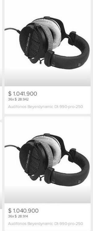 Audifonos Beyerdynamic Dt 990 Pro