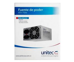 Fuente Atx 750wtt Unitec Nueva.