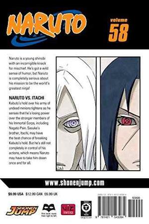 Libro Manga Naruto, Vol. 58: Naruto Vs. Itachi