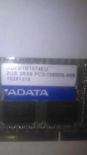 Memoria ram para portatil DDR de 2 GB