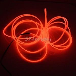 3m 10ft Cable De El Led Rojo Tubo Cuerda Flexible Neon Glow