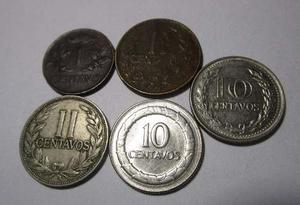 5 Moneda Colombia  Centavos Antigua Lote C5