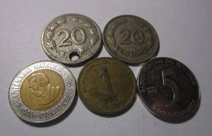 5 Moneda Republica Del Ecuador Antigua Lote A10