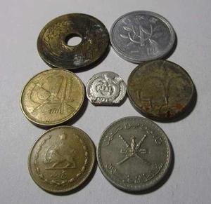 7 Moneda Sin Identificar Raras Antigua Lote V2