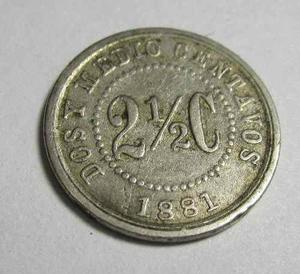 Antigua Moneda Estados Unidos De Colombia c 14mm