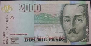 Billete Colombia Escalera  Pesos Nov  Unc