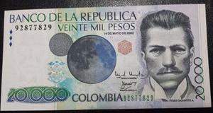 Billete Colombia $  Pesos Capicua - Radar Unc