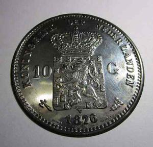 Escudo Metálico Holanda Hojalata Moneda 10 Gaulin cm