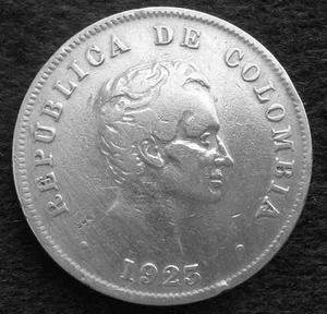 Moneda Colombia 50 Centavos  Nice Grade Escasa