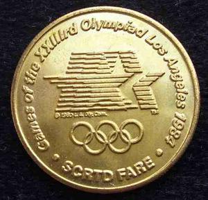 Token Medalla Usa Olimpic Games Los Angeles  Tennis