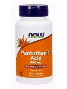 Ácido Pantoténico 500mg Now Foods 100 Cápsulas