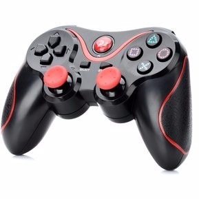 2 Controles Generic Inalambrico Playstation 3 Ps3 Rojo/blanc