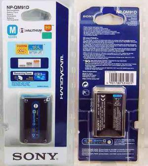 Bateria Pila Sony M Np- Qm 91 D Luz Led Camaras Filmadoras