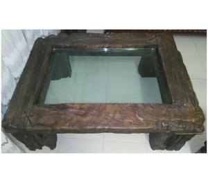 Mesa de centro rústica